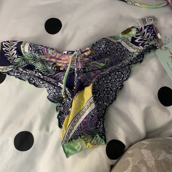 NWT**Luli Fama 3 pc Matching Set- coverup and bikini - Picture 12 of 13